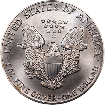 1986 Silver Eagle Reverse