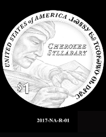 2017 Native American $1 coin, design candidate 1