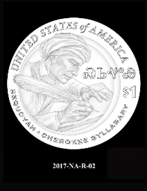 2017 Native American $1 coin, design candidate 2
