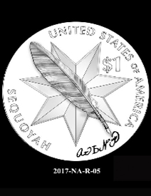 2017 Native American $1 coin, design candidate 5