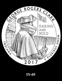 2017 America the Beautiful Quarters George Rogers Clark National Historical Park design candidate 5