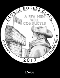 2017 America the Beautiful Quarters George Rogers Clark National Historical Park design candidate 6