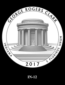 2017 America the Beautiful Quarters George Rogers Clark National Historical Park design candidate 12