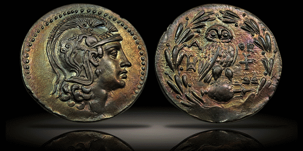 Athens AR Tetradrachm. New Style Coinage, circa 154-153 BC