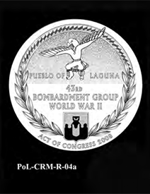 Pueblo of Laguna Code Talker Congressional Gold Medal design candidate, reverse 4a