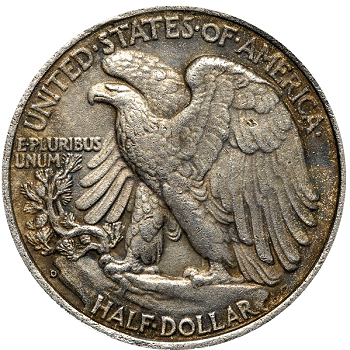 Counterfeit coin Walking Liberty Half Dollar