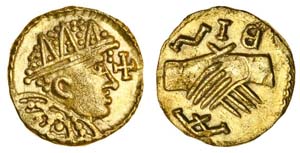 Britain, Anglo-Saxon Post-Crondall Thrymsa, ‘Concordia’ type