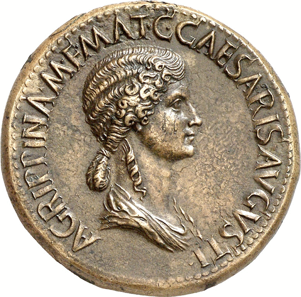 Sestertius of Agrippina Senior
