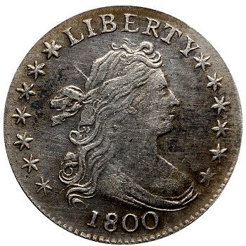 Counterfeit 1800 Draped Bust Dime
