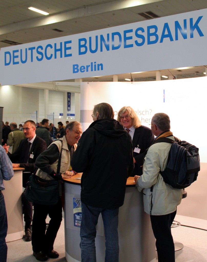German Bundesbank (German Federal Bank) booth, 17th NUMISMATA Berlin, 2015