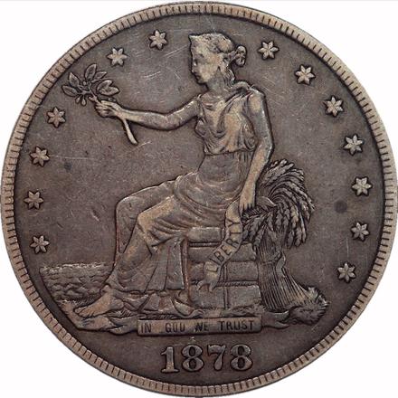 1878-CC Trade Dollar PCGS VF35, Harlan J. Berk Mobility Auction VI