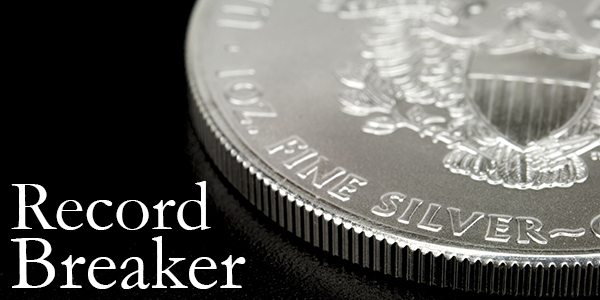 American Eagle Silver Bullion Coin - U.S. Mint Record Breaker