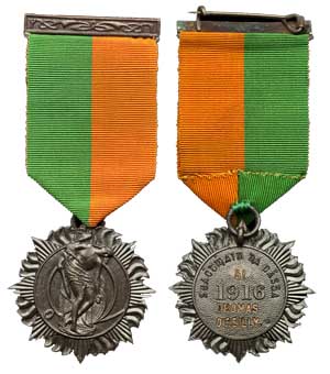 Irish 1916 medal, Thomas O'Reilly. Courtesy Spink and Son Ltd.