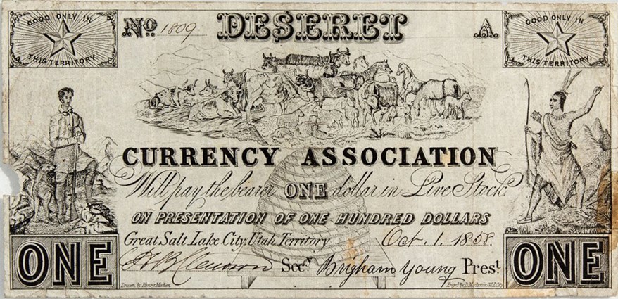Deseret $1 Banknote