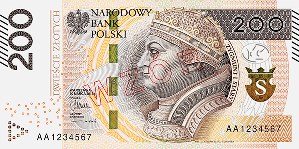 Poland 2016 200-zloty banknote, obverse