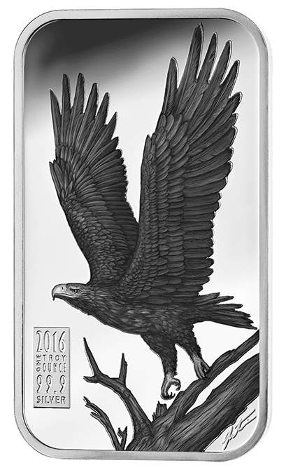 2016 Australian Gold & Silver Exchange Apex Predators Series - Wedge-tailed eagle, reverse