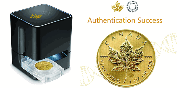 Bullion DNA anti-counterfeiting technology, courtesy the Royal Canadian Mint