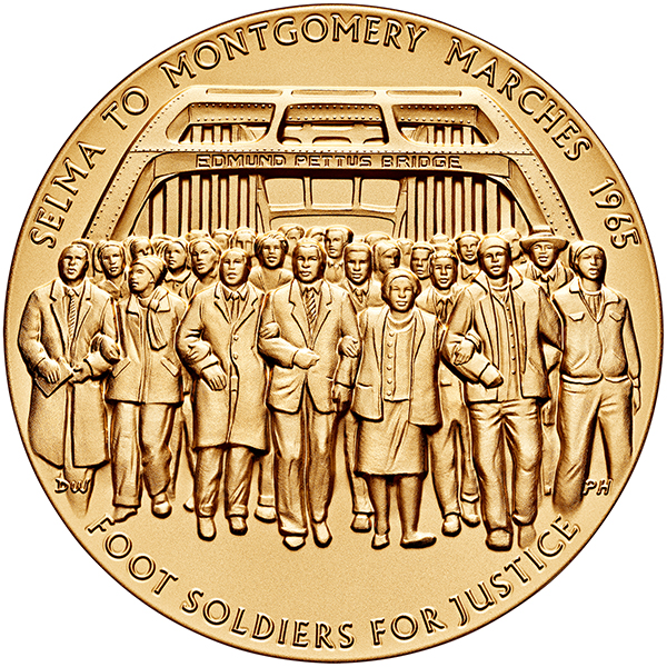Selma Foot Soldiers bronze medal obverse
