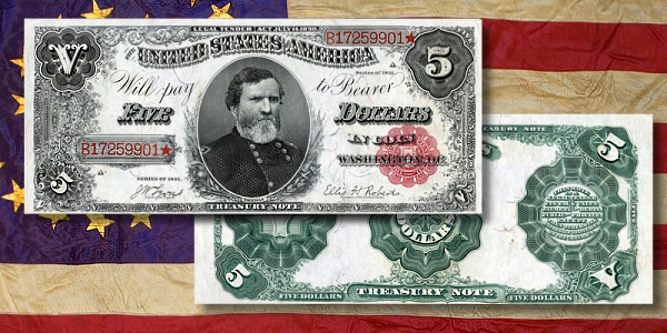 General George H. Thomas, $5 Treasury Note - Stack's Bowers