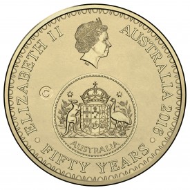 2016 $1 'C' Canberra Counterstamp Coin obverse, Royal Australian Mint