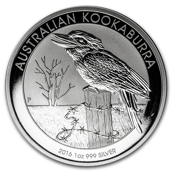 reverse, Australia 2016 Kookaburra Silver Bullion Coin - Perth Mint