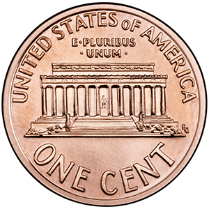 United States Mint - Lincoln cent Lincoln Memorial reverse