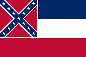 Mississippi flag containing design taken from Confederate flags was removed.