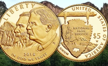 2016-W National Park $5 Gold Coin. Image: CoinWeek / U.S. Mint.