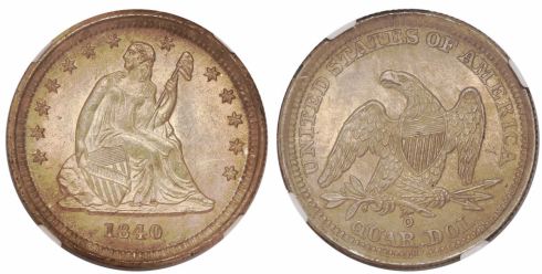 Lot 267: 1840-O Seated Liberty Quarter Dollar