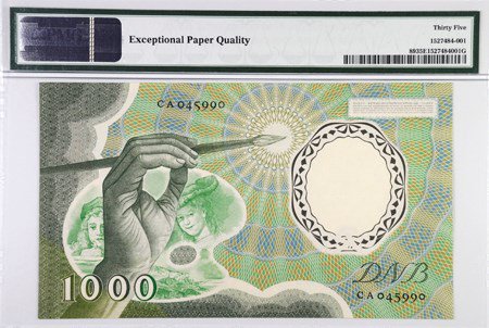 back, Netherlands P-89 banknote