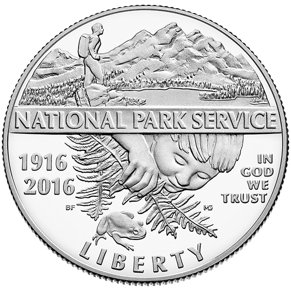 obverse, United States 2016 National Park Service Centennial Commemorative Half Dollar