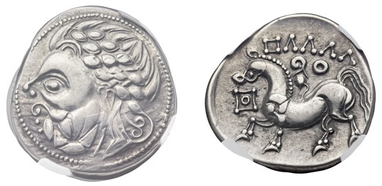 Celtic Zickzackgruppe coin, courtesy Heritage Auctions
