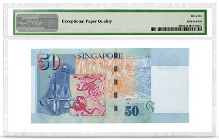 The backs of Singapore Pick#49. Image courtesy PMG