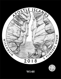 2018 Apostle Islands National Lakeshore design. Image courtesy US Mint
