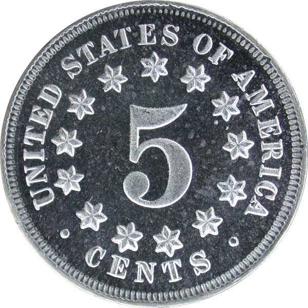 Counterfeit coin - 1878 Shield Nickel