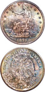 1878-S Trade Dollar. Images courtesy Heritage Auctions