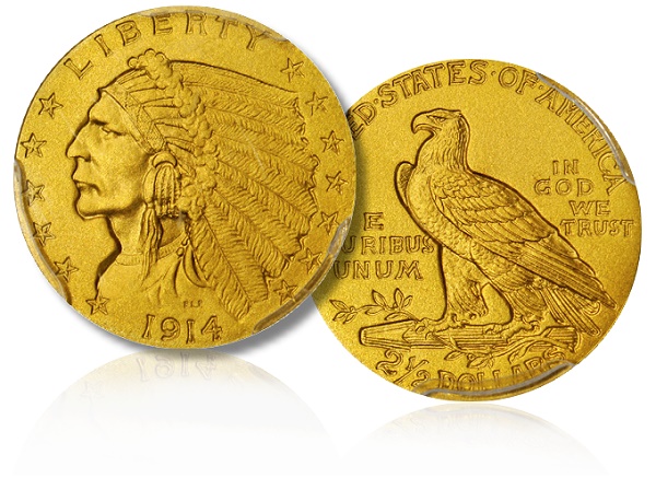 Matte Proof 1914 Indian quarter eagle