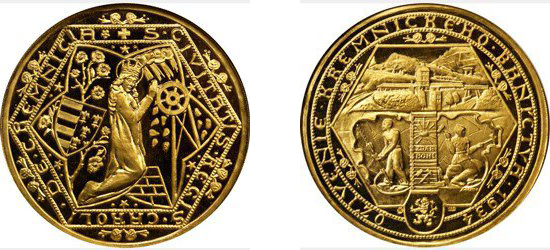 Czechoslovakia 1934 10 ducat gold. Images courtesy NGC