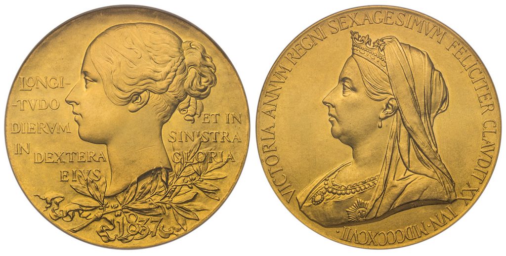 Gold Diamond Jubilee Medal of Victoria. Image courtesy Atlas Numismatics