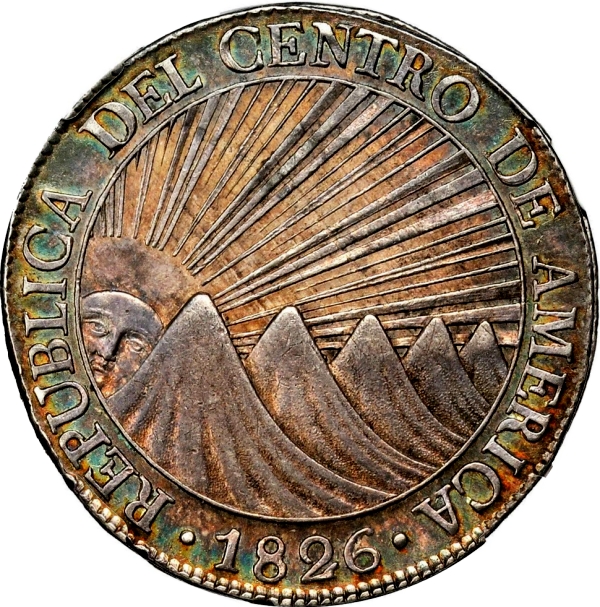 GUATEMALA. 8 Reales, 1826 silver coins