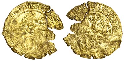 Lot 893: Edward III Gold Leopard of Florin (third coinage, first period). Images courtesy Spink