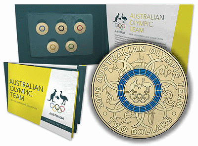limited-edition Australian Olympic coins