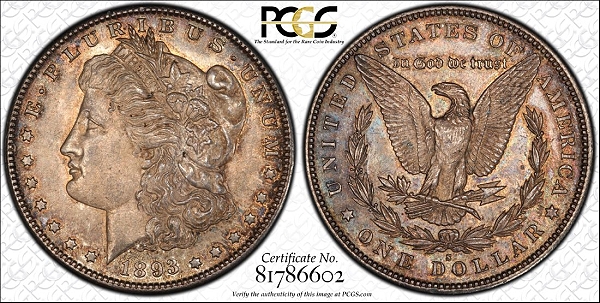 This 1893-S evaluated during PCGS’ Meet the Expert sessions is now valued at $53,000, according to the PCGS Price Guide. 