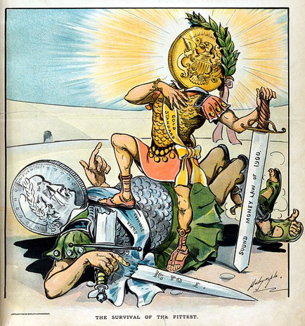 Puck Magazine cover, 1900. Image courtesy Thomas Bush Numismatics