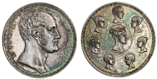 Russia, Nicholas I (1825-55), 'Family' Ruble (1 1/2 Ruble), 1836, by P. Utkin. Images courtesy Spink Auctions