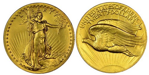 United States 1907 High Relief Double Eagle. Images courtesy NGC