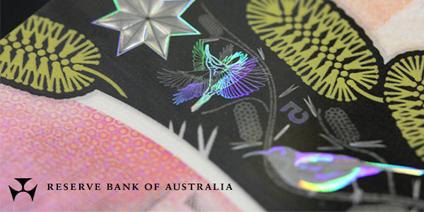 Security features on Australia 2016 $5 banknote. Image courtesy Reserve Bank of Australia