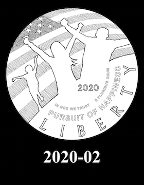 American Eagle Platinum Proof design candidate 2020-02. Image courtesy U.S. Mint