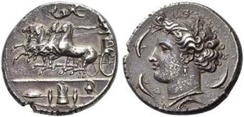 Syracuse silver Tetradrachm 412-345 BCE. Images courtesy NGC
