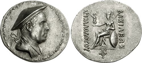 Apollodotus I Tetradrachm. Images courtesy NGC